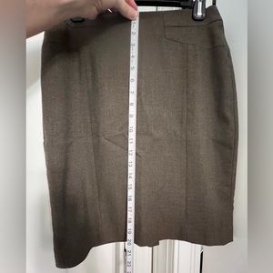 Ann Taylor dark tan pencil skirt